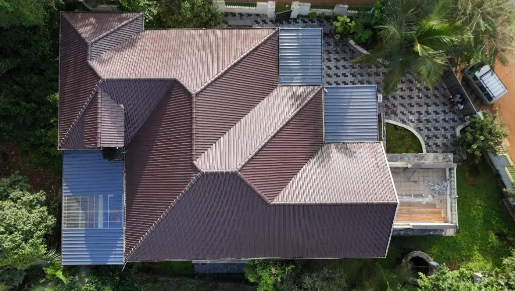 ceramic tile roof truss work